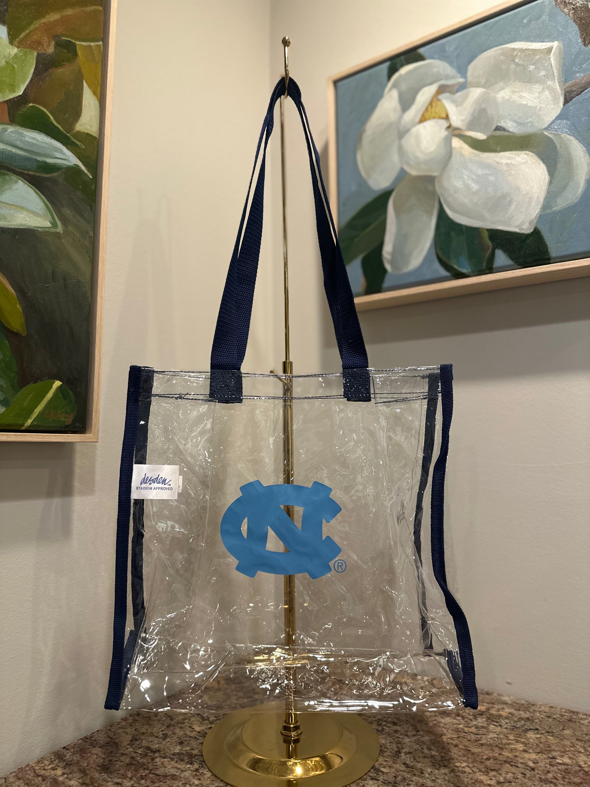 Clear UNC Stadium Tote Bag